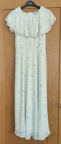 Printed cape detail maxi - m&s,
