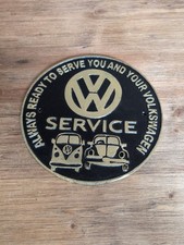 Vintage Cast Iron Sign VW