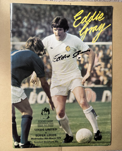 Eddie gray signed testimonial - eddie,