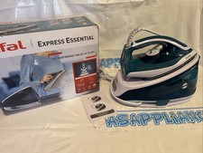 Tefal Express Essential Steam Generator Iron, 2200W, 1.4L White & Blue SV6115GO