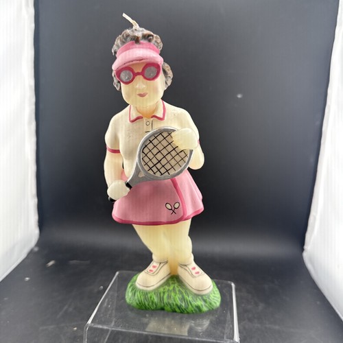 Vintage tennis player wax - vintage,