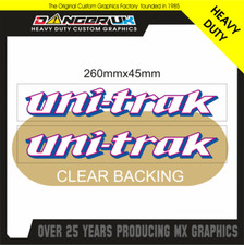 MOTOCROSS RETRO CLEAR SWING ARM GRAPHICS UNI-TRAK DECALS STICKERS KAWASAKI KX