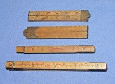 4 Vintage Wooden Folding