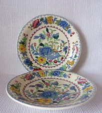 TWO MASONS REGENCY TEA SAUCERS