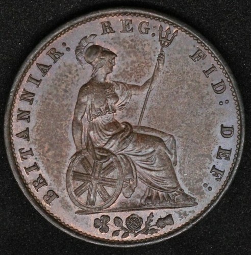 1853 penny britain queen - 1/2,