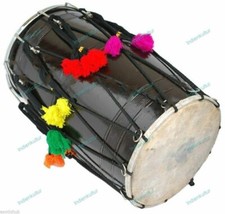 New Musical Punjab Bhangra Dhol Wedding Mango Wood Musical Instrument With Bag
