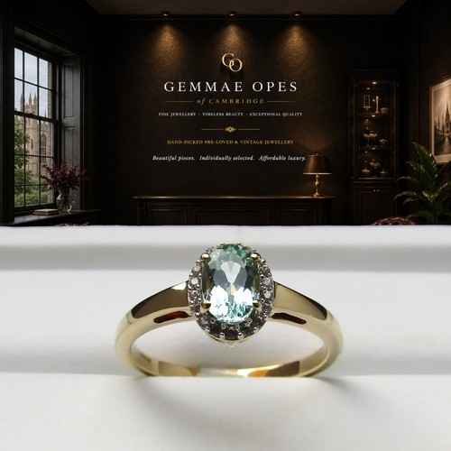 9ct gold emerald oval - emerald,