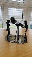 Vintage Upcycled Metal Art