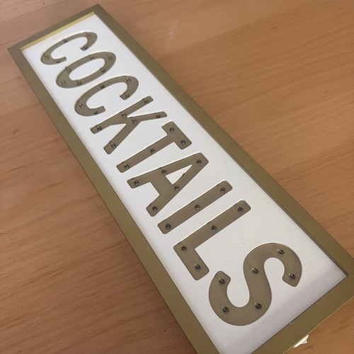 Cocktails light box - light,