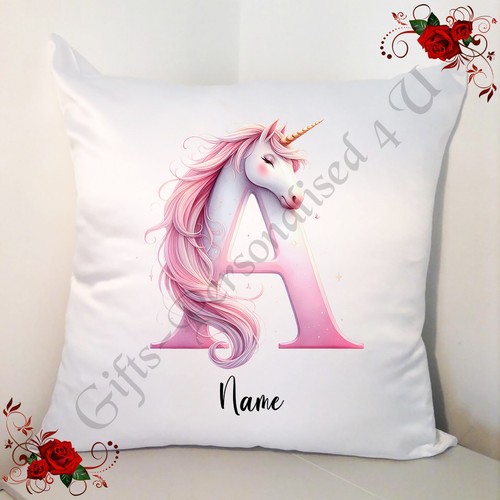 Personalised white cushion - white,