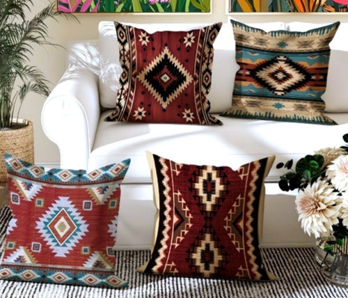 Set printed plush - of, 4