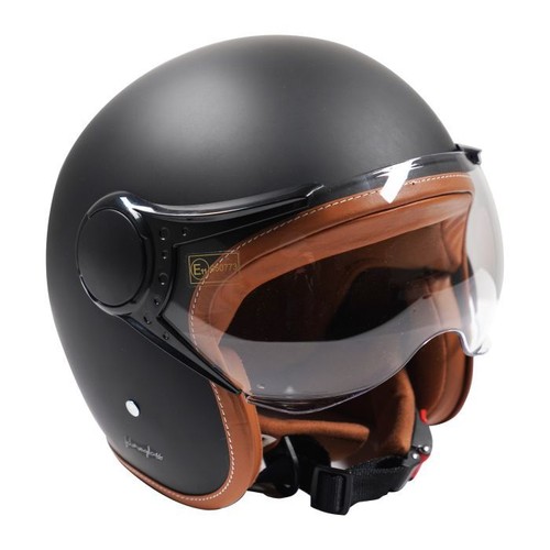 Open face motorcycle helmet - face,