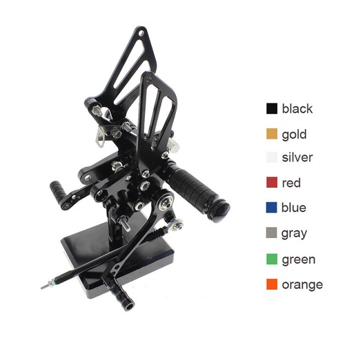 Black cnc racing rearset foot - cnc,