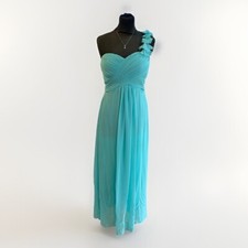 Ever Pretty Mint Turquoise One Shoulder Bridesmaid Dress - Size 6/8 UK