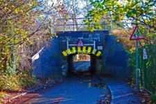 PHOTO  RAILWAY BRIDGE OVER THE