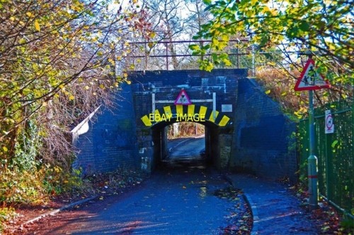 Photo railway bridge - railway,