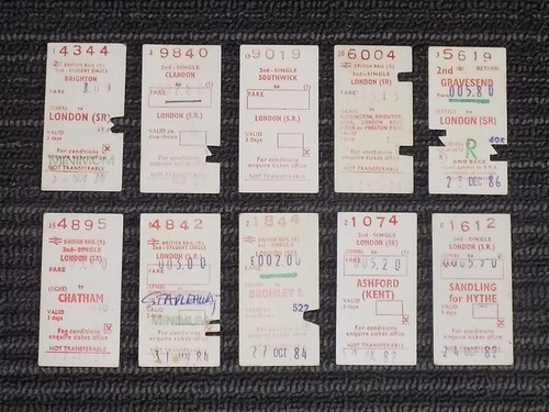 Job lot british rail - lot, 10