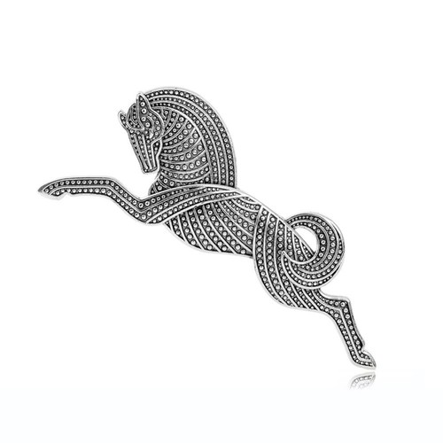 Big horse brooch - big, pin