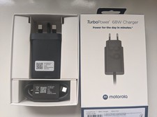 Motorola TurboPower 68W UK charger plus USB type 'C' Lead 1 Meter Black