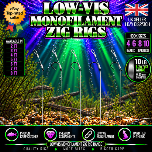 Carp rigs pre tied zig - rigs,,