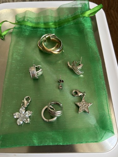 Set silver earrings - set, of