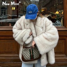 Neo Mint Gradient Fur Jacket |