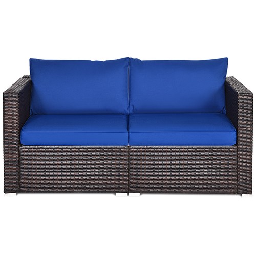 2pcs patio rattan corner sofa - patio,