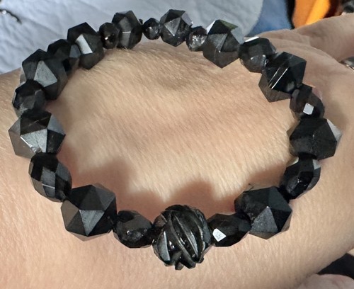 Victorian whitby jet - victorian, faceteted