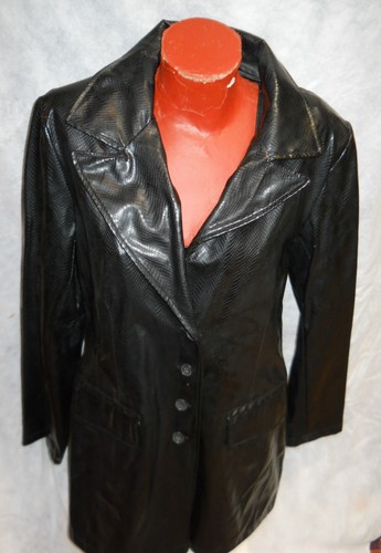 Joanna black pvc snakeskin - pvc,