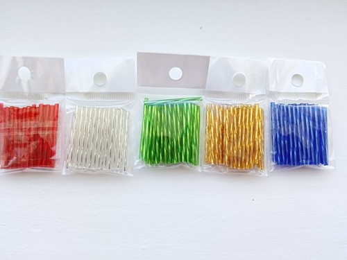 Czech twisted bugle beads - beads, 35mm