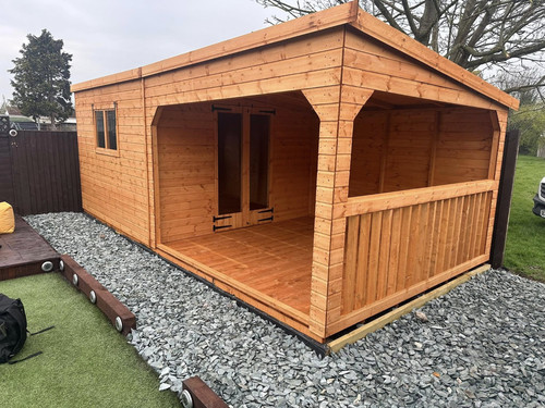 22x10 pent hot tub - hot-tub,