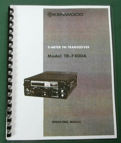 Kenwood 7400 instruction - kenwood,