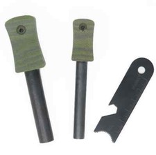 TBS Green Micarta Army or Fatboy Firesteel - Perfect for getting a fire going!