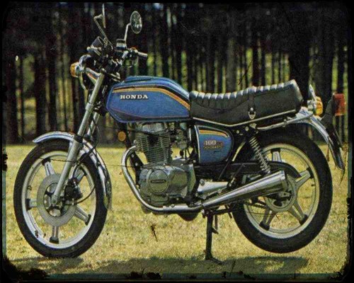 Honda cb400a photo print - honda, 3