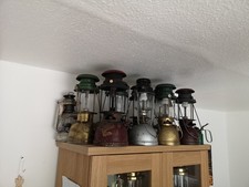 8x Used Old Lanterns (WILLIS & BATES - BIALADDIN - FEUERHAND) Pls read item desc