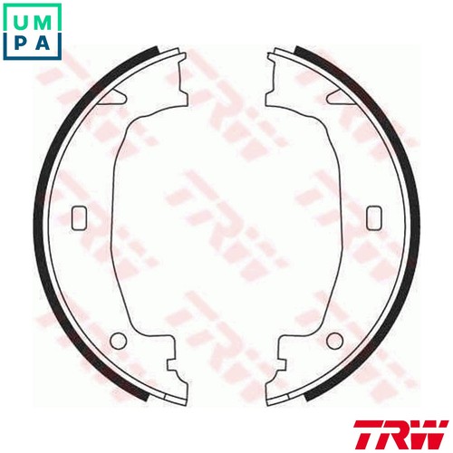 Brake shoe set parking - parking,