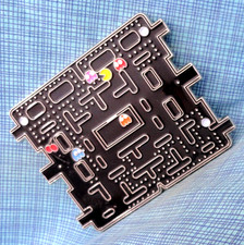 Pac Man Belt Buckle Retro
