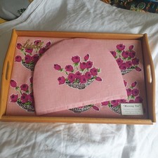 Vtg 50s 60s Morning Tea Wood