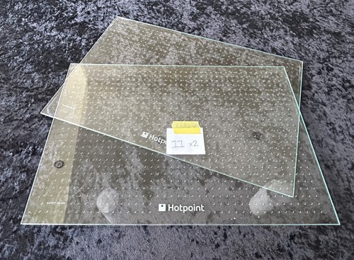 Pair fridge freezer glass - pair,