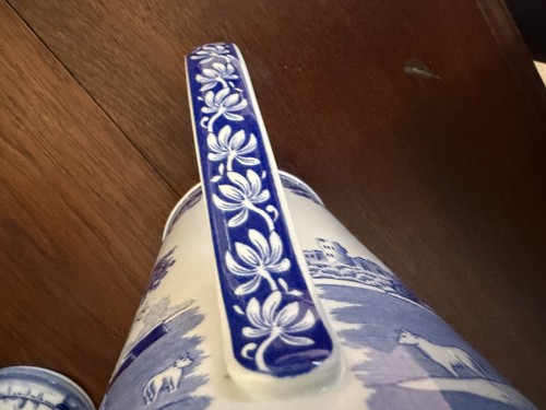 Spode jug blue italian - blue,