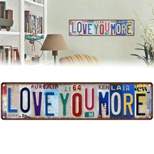 Vintage Love You More Wall
