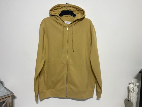 Mustard yellow unisex zip thru - yellow,