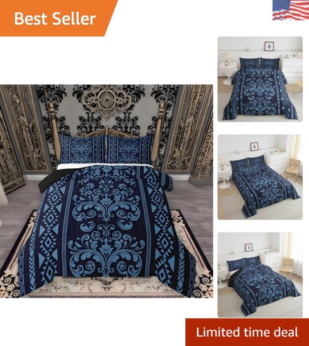 Piece navy blue comforter - blue,