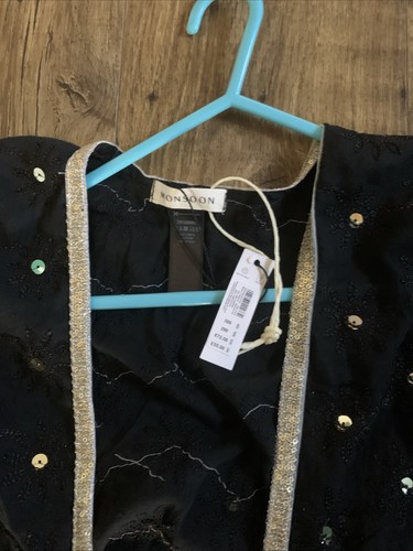 Monsoon black sequin