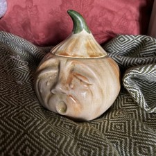 Vintage Raymond Pottery England Pickled Onion Facepot Face Pot