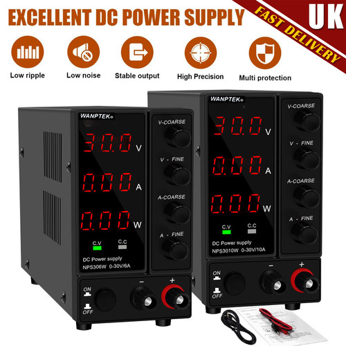 30v 10a adjustable dc - 0-30v, 0-6a/10a