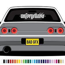 Unforgettable Large Car JDM Sticker - DUB Euro Slammed Stance Window Decal