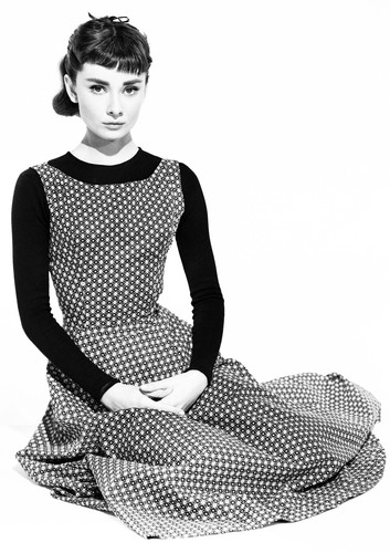 Audrey hepburn monochrome - audrey,