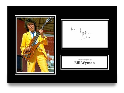 Bill wyman signed photo - wyman, a4