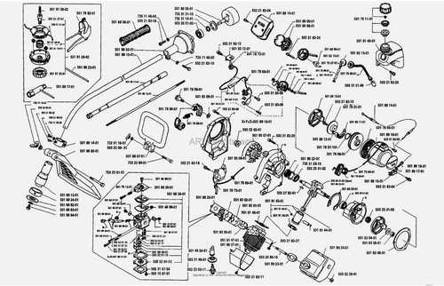 Husqvarna 16r strimmer - 16r, parts